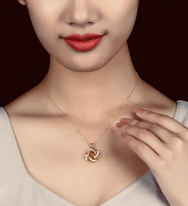 Blue Gemstone silver necklace