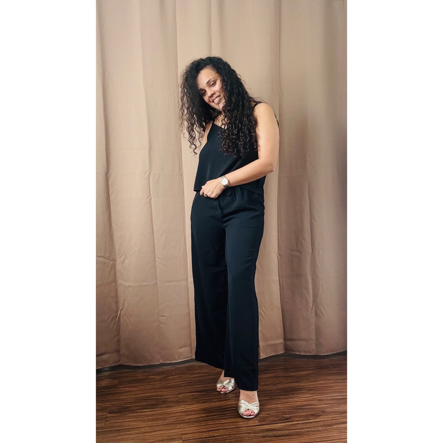 sleeveless cami and long pant set
