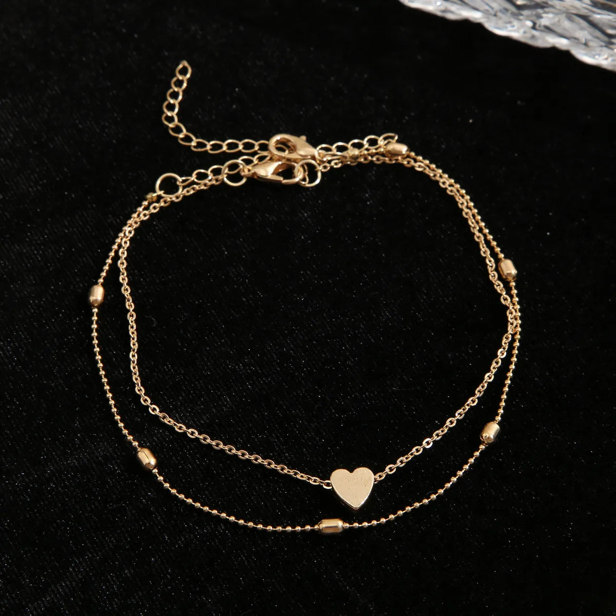 Gold Single Heart Bracelet