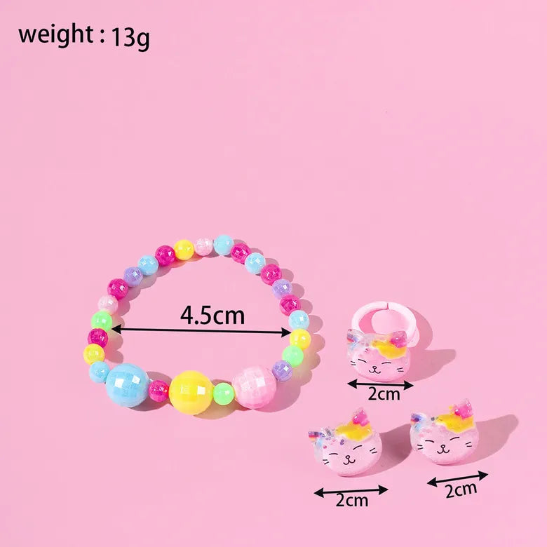 Little girl unicorn purse and jewelry set