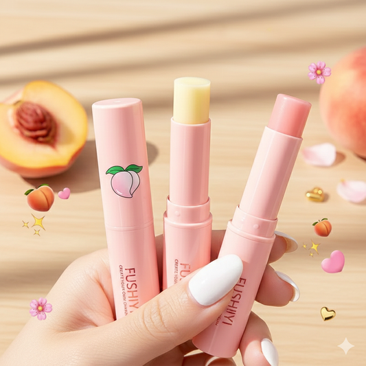 Peach lipgloss