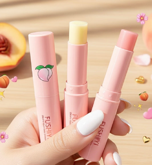 Peach lipgloss