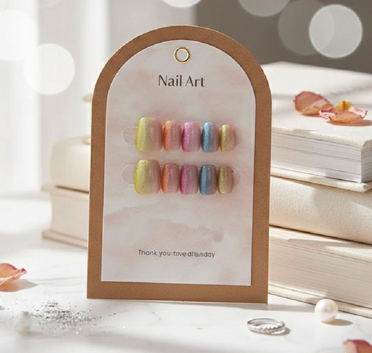 Sweet candy press on nails