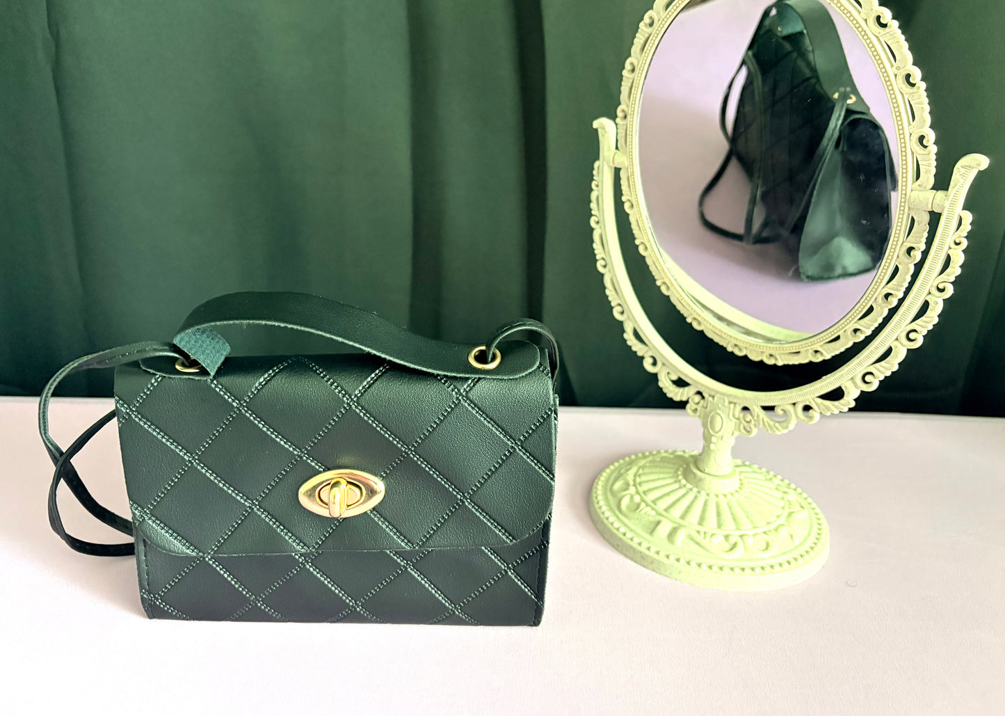 Quilted Lock Mini Handbags