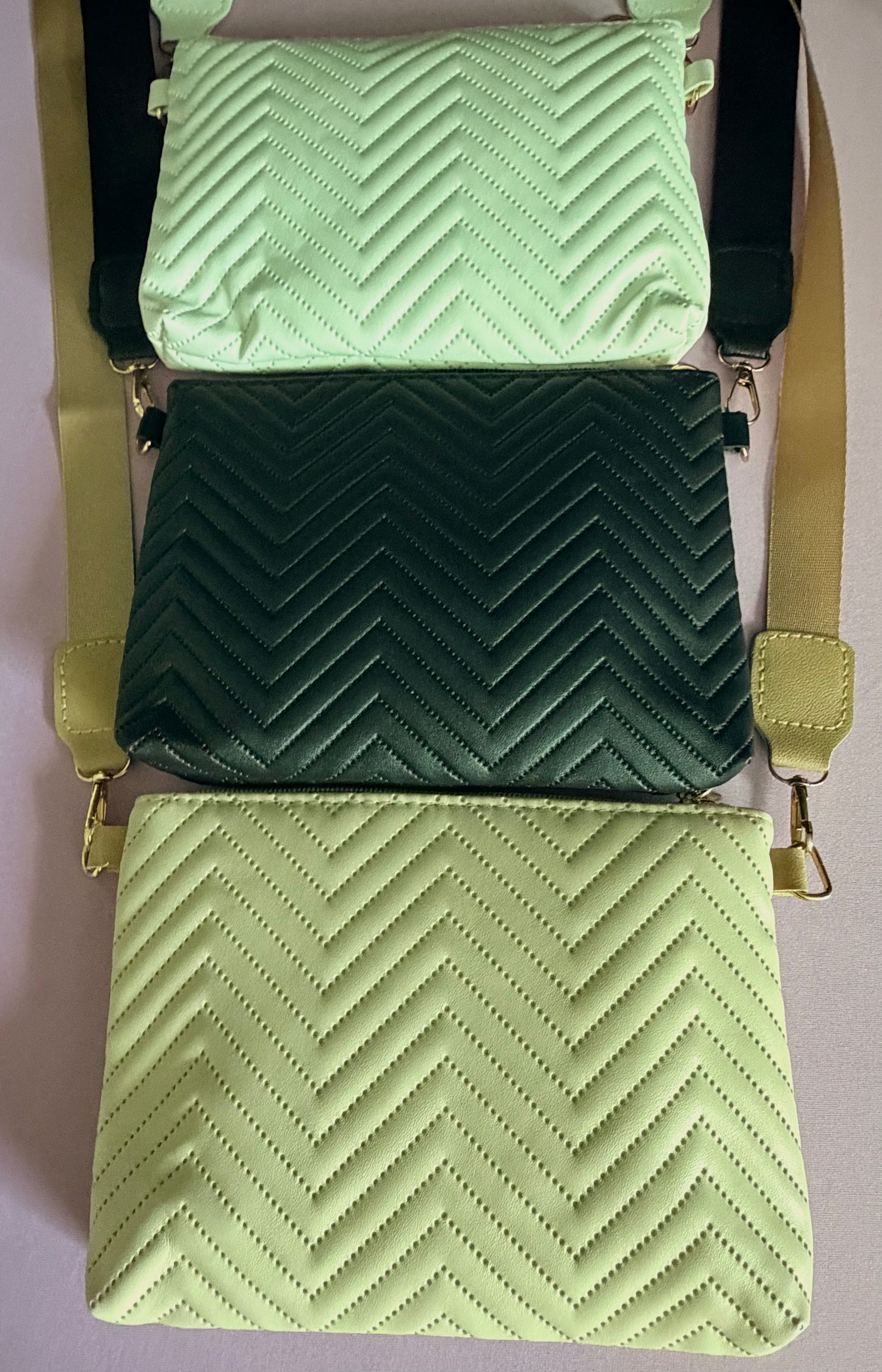 Chevron Quilted Crossbody Bag