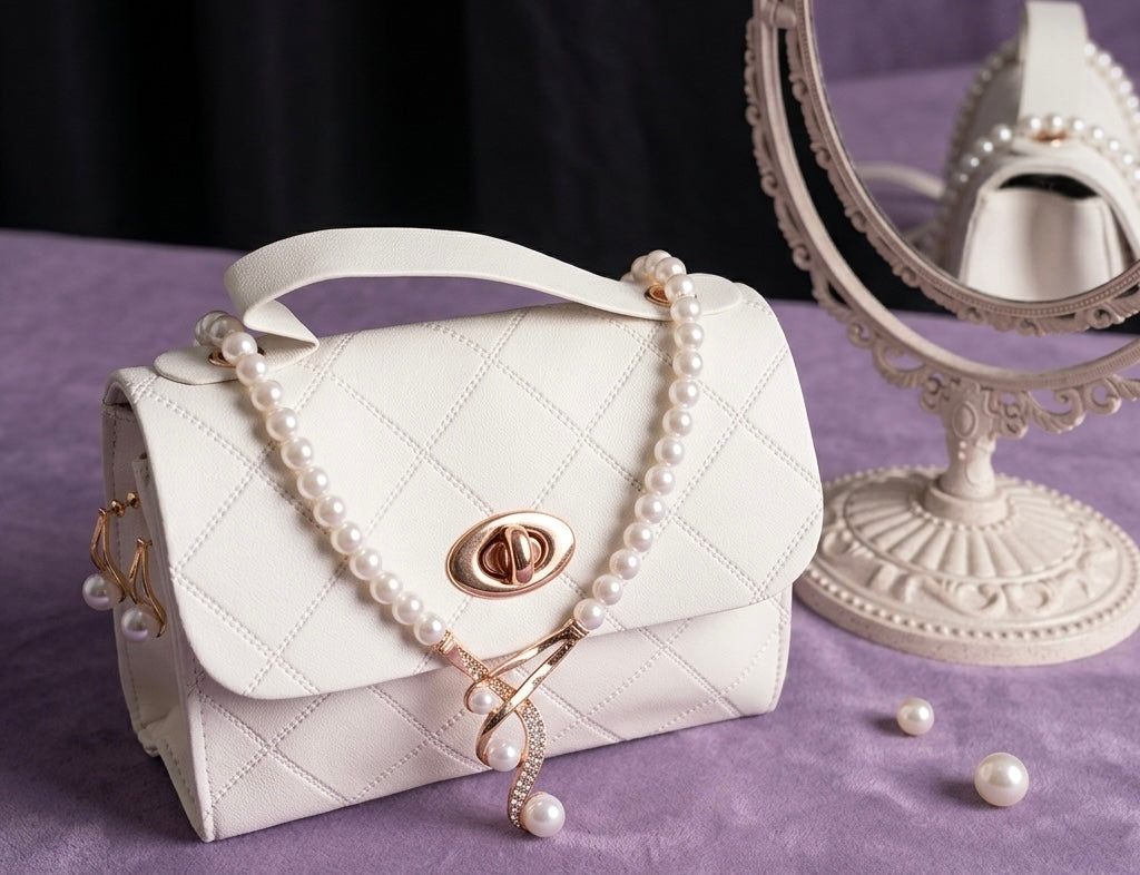 Pearl Gold Swirl Jewelry Set