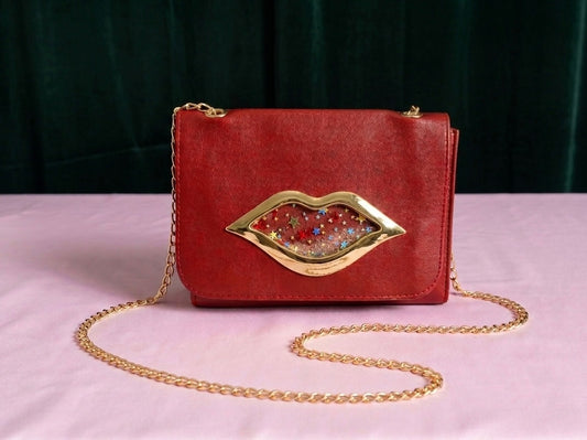 Iconic lip style mini bag
