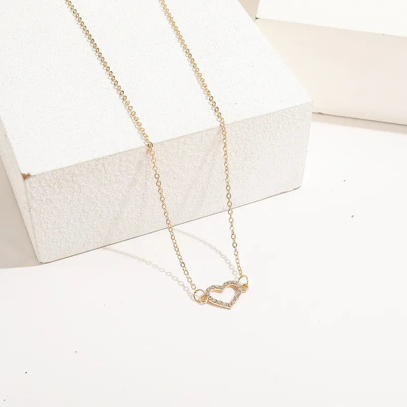 Silver plain heart chain