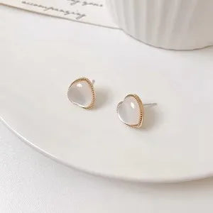 Love heart gold pearl