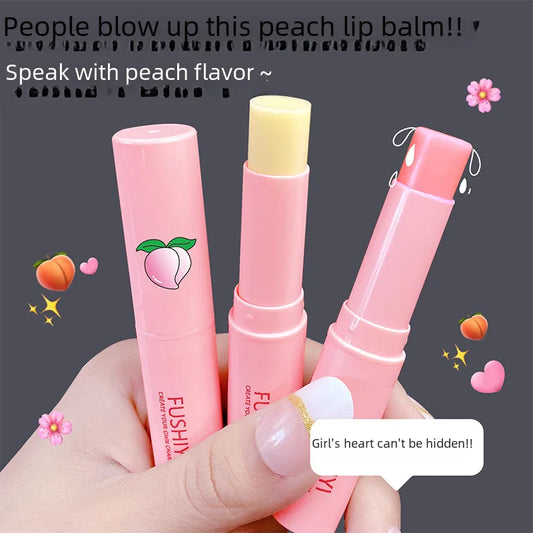Peach lipgloss