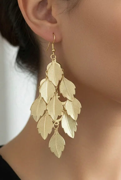 gold earring sideways