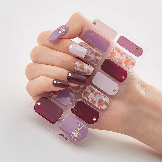semi gel nail strips
