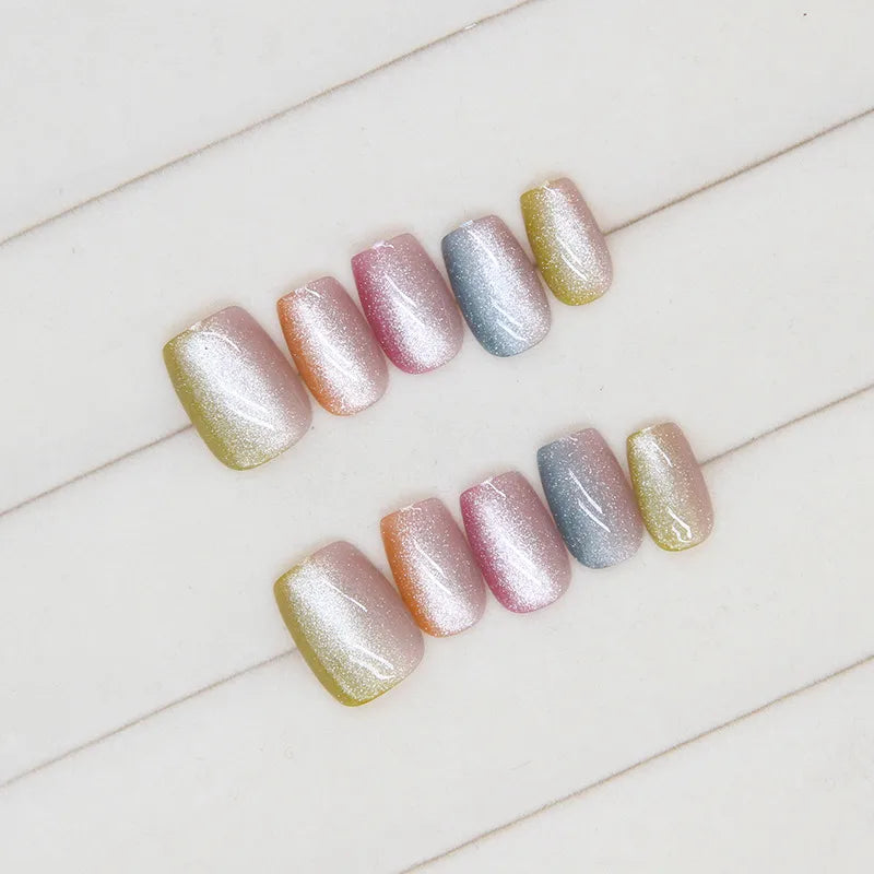 Sweet candy press on nails