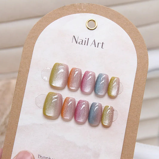Sweet candy press on nails